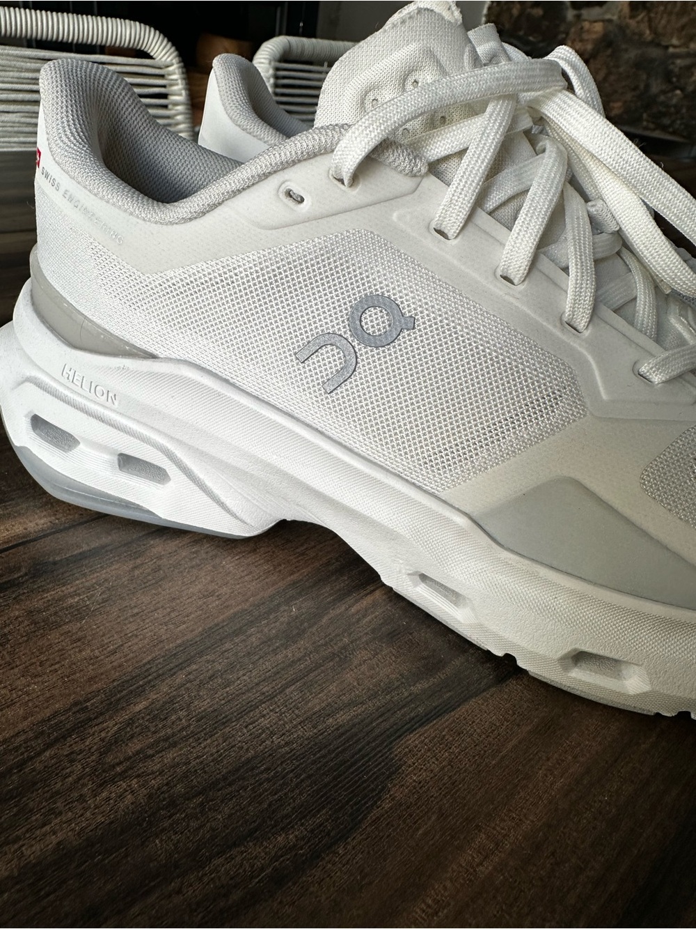 On Running All-White Women’s Athletic Running Shoes - Picture 7 of 7